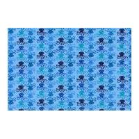 Timeless Treasures Mini Octupi Poplin Quilting Fabric Blue