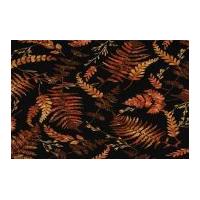 Timeless Treasures Harvest Poplin Quilting Fabric Black