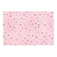 timeless treasures tiny hearts poplin quilting fabric pink