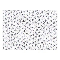 Timeless Treasures Mini Anchors Poplin Quilting Fabric White