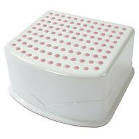 Tippitoes Step Up Stool White/Pink