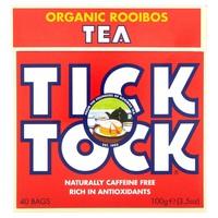 tick tock organic rooibos tea 40 bags