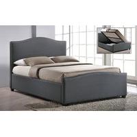 Time Living Brunswick Ottoman Fabric Bed, Double, Grey