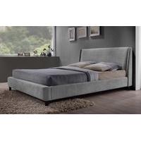 time living edburgh fabric bed double grey