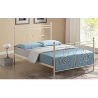 time living wallace metal bed frame single