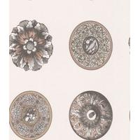 Timney Fowler Wallpapers Ceiling Rose Neutral, TFW218-02