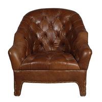 Timothy Oulton Branco Leather Armchair, Old Saddle Nut