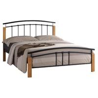 Time Living Tetras Bed Frame Silver and Beech Small Double