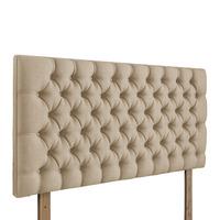 tiffany upholstered headboard beige small single