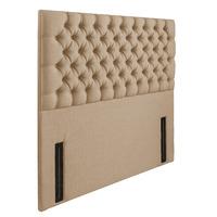 Tiffany Floorstanding Upholstered Headboard Oatmeal Superking