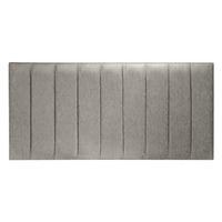 Tia Upholstered Headboard Hessian Stone Superking