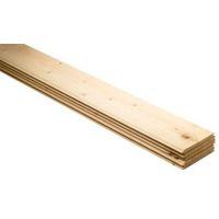 Timber Cladding Smooth Cladding (T)7.5mm (W)95mm (L)1800mm Pack of 5