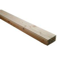 Timber Cladding Smooth Cladding (T)7.5mm (W)95mm (L)2400mm Pack of 10