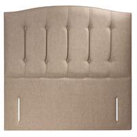 Tiri Upholstered Headboard Hessian Stone King