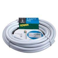 time 5 core round flexible cable 10mm 3185y white 5m