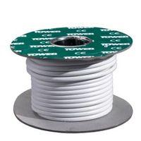 time 3 core round flexible cable 10mm 3183y white 25m