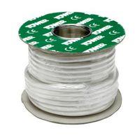 time 4 core round flexible cable 075mm 3184y white 25m