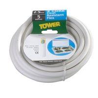 Time 3 Core Heat Resistant Flexible Cable 2.5mm² 3093Y White 5m