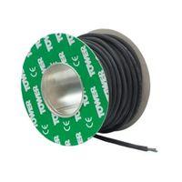 time 3 core rubber flexible cable 075mm 3183trs black 25m