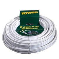 time 79 strand figure 8 twin speaker cable 02mm white 25m