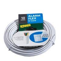 time 6 core low voltage flexible alarm cable 02mm white 10m