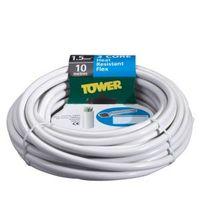 Time 3 Core Heat Resistant Flexible Cable 1.5mm² 3093Y White 10m