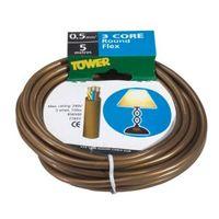 time 3 core round flexible cable 05mm 3183y gold 5m