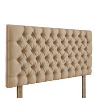 Tiffany Upholstered Headboard Oatmeal Small Double