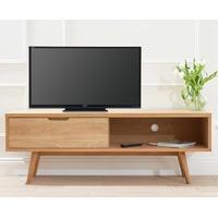 tivoli retro oak tv unit