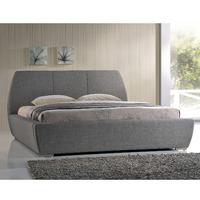 time living naxos bed frame in grey king