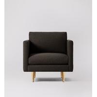 Tivoli Armchair in Moss Wool, Oak Feet