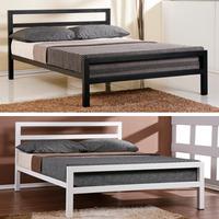 Time Living City Block 4FT Small Double Metal Bedstead