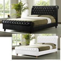 Time Living Richmond 4FT 6 Double Leather Bedstead