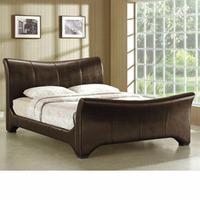 time living wave 4ft 6 double leather bedstead