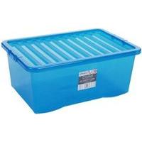 Tint Blue Crystal 45L Storage Box & Lid