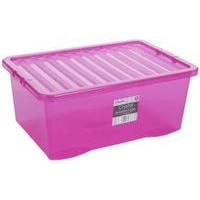 tint pink crystal 45l storage box lid