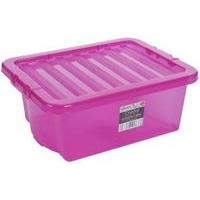 Tint Pink Crystal 16L Storage Box & Lid