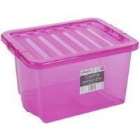 Tint Pink Crystal 24L Storage Box & Lid