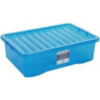 Tint Blue Crystal 32L Storage Box & Lid