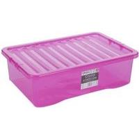 tint pink crystal 32l storage box lid