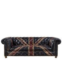 Timothy Oulton Westminster Button 3 Seater Chesterfield Sofa, Jackdn Broken