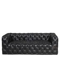Timothy Oulton Tribeca Leather 3 Seater Sofa, Black