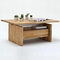 Titus Coffee Table In Sawn Oak With Lift Function And 1 Drawer