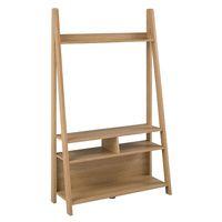 tiva ladder tv stand oak