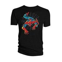 titan merchandise marvel t shirt spider man web size xl