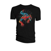titan merchandise marvel t shirt spider man web size s