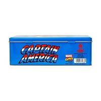 Tin Box Captain America - Shield - Metal Box Marvel Comics - Can Superhero - original licensed product - LOGOSHIRT