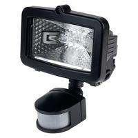 timeguard slb100g 100w black halogen pir floodlight