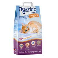 Tigerino Nuggies Cat Litter - Babypowder Scented - 14l