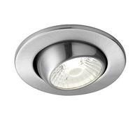 Tierra tilt 10W COB LED Natural White Fire Rated Dimmable Tilt Downlight Satin 800LM - 85814